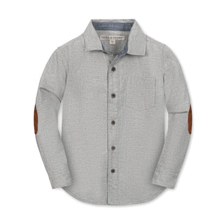 Organic Flannel Shirt with Elbow Patches - Glamourous Grace