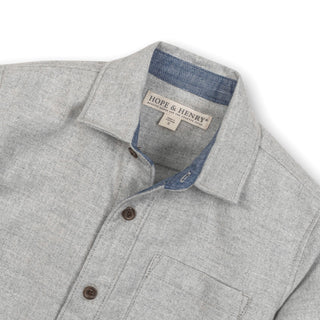 Organic Flannel Shirt with Elbow Patches - Glamourous Grace