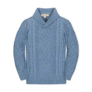 Organic Shawl Collar Cable Sweater - Glamourous Grace