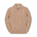 Organic Shawl Collar Cable Sweater - Glamourous Grace