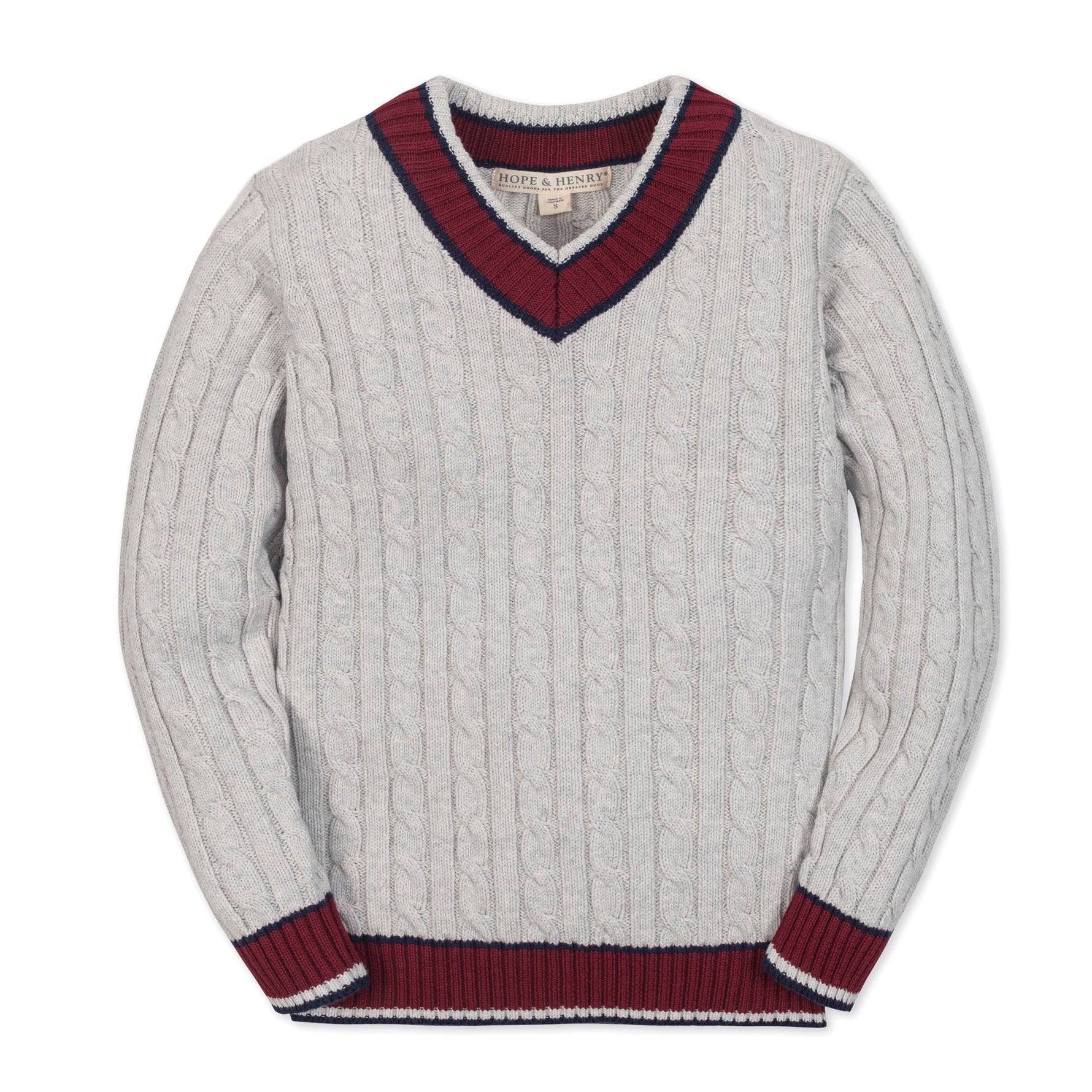 Organic V - Neck Cricket Sweater - Glamourous Grace