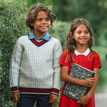 Organic V - Neck Cricket Sweater - Glamourous Grace