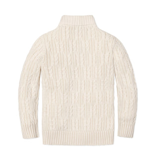 Organic Mock Neck Cable Sweater - Glamourous Grace