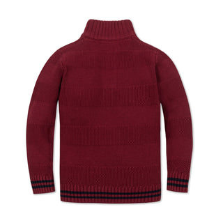 Organic Mock Neck Stripe Sweater - Glamourous Grace
