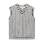 Organic Cable Sweater Vest - By Baano