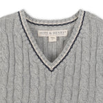 Organic Cable Sweater Vest - By Baano