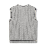 Organic Cable Sweater Vest - By Baano