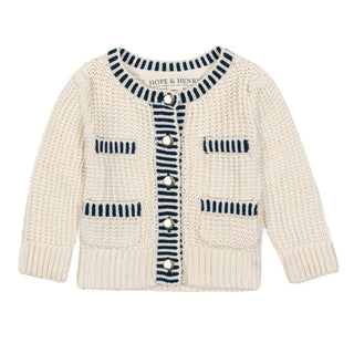 Organic Puff Sleeve Cardigan - By Baano