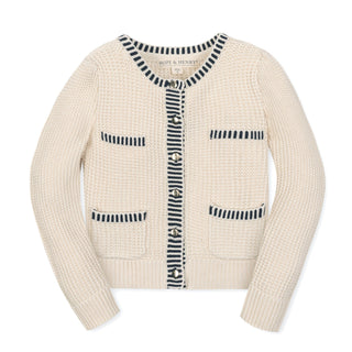 Organic Puff Sleeve Cardigan - By Baano