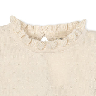 Organic Ruffle Edge Sweater - Glamourous Grace