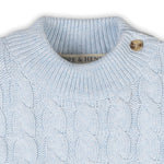 Organic Mock Neck Ruffle Sweater - Glamourous Grace