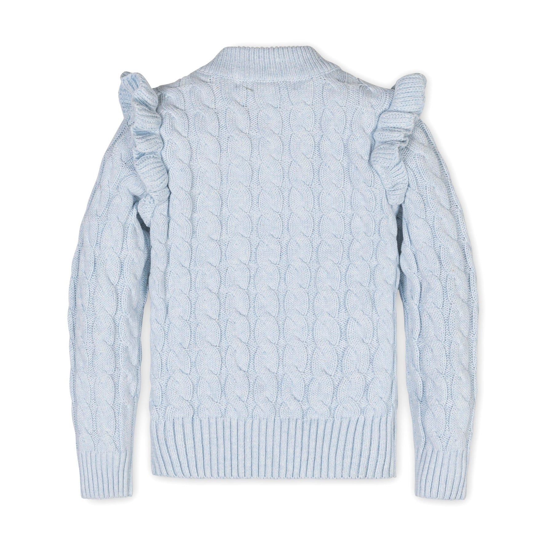 Organic Mock Neck Ruffle Sweater - Glamourous Grace