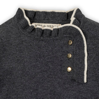 Organic Ruffle Trim Sweater Dress - Glamourous Grace