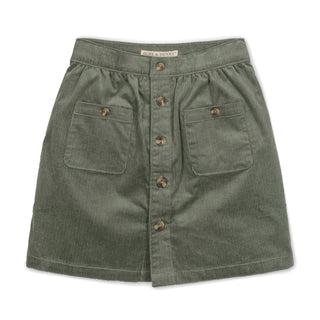 Organic Corduroy Button Front Skirt - Glamourous Grace