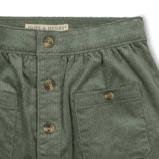 Organic Corduroy Button Front Skirt - Glamourous Grace