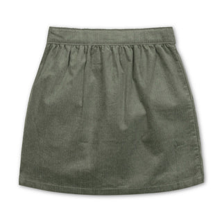 Organic Corduroy Button Front Skirt - Glamourous Grace