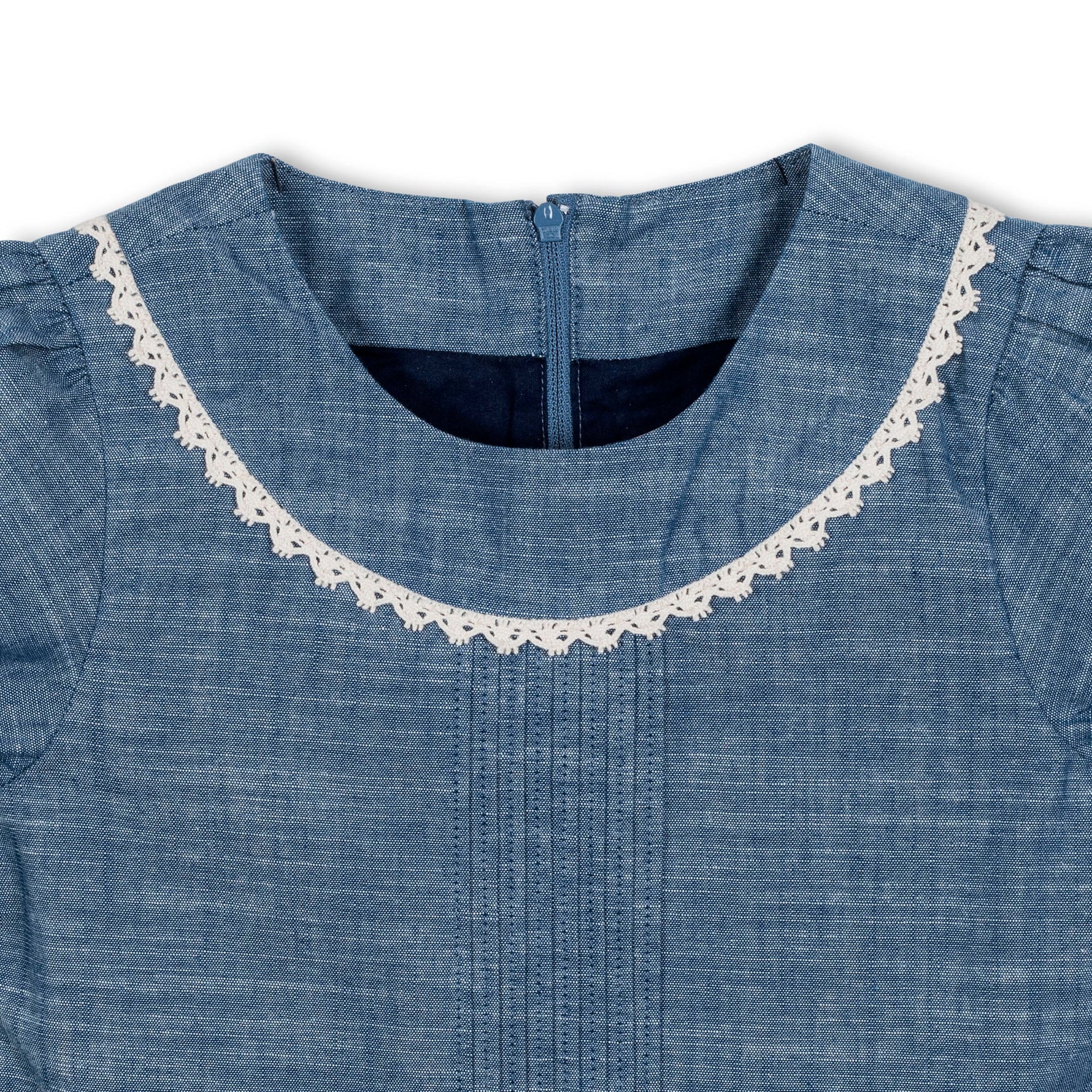 Organic Pintuck Chambray Dress - Glamourous Grace