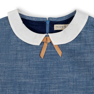 Organic Chambray Empire Dress - By Baano