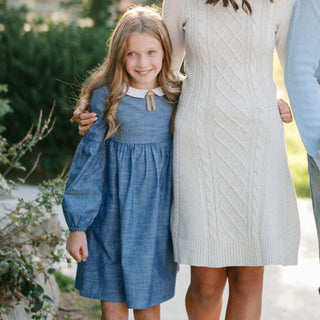 Organic Chambray Empire Dress - By Baano