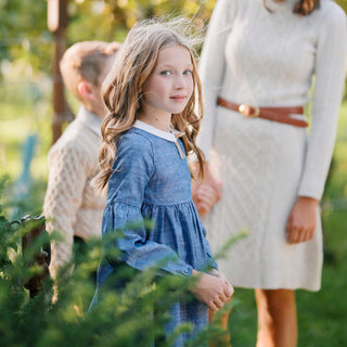 Organic Chambray Empire Dress - By Baano