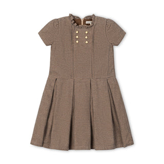 Organic Ruffle Collar Drop Waist Dress - Glamourous Grace