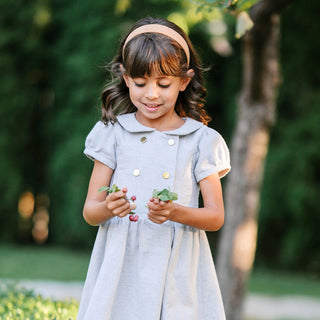 Organic Double Breasted Flannel Dress - By Baano