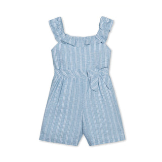 Linen Ruffle Collar Romper - Baby - By Baano