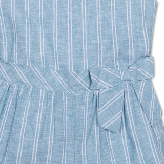 Linen Ruffle Collar Romper - Baby - By Baano