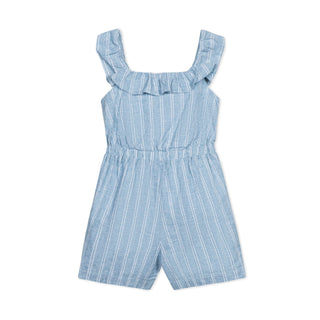 Linen Ruffle Collar Romper - Baby - By Baano