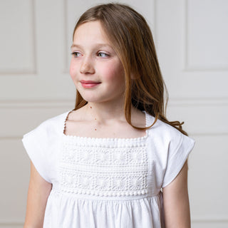 Organic Seersucker Empire Waist Dress - Glamourous Grace