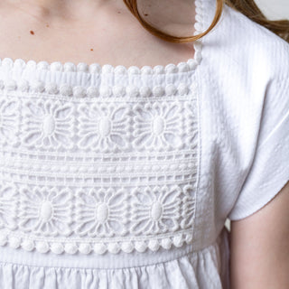 Organic Seersucker Empire Waist Dress - Glamourous Grace
