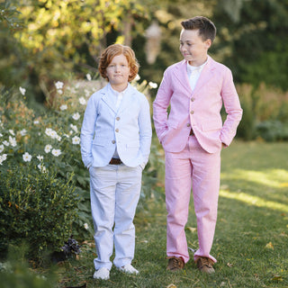 Organic Seersucker Suit Pant - Glamourous Grace