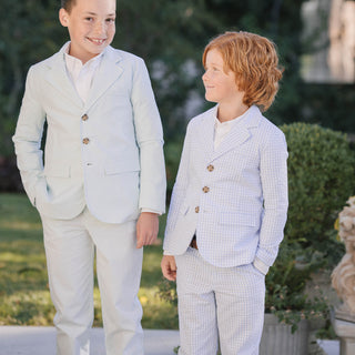 Organic Seersucker Suit Pant - Glamourous Grace