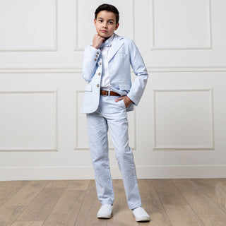 Organic Seersucker Suit Pant - Glamourous Grace