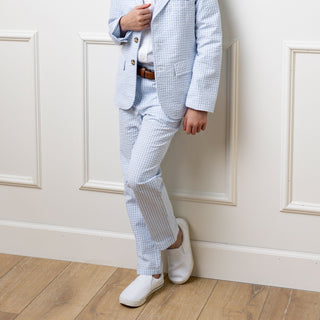 Organic Seersucker Suit Pant - Glamourous Grace