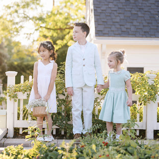 Organic Seersucker Suit Pant - Glamourous Grace