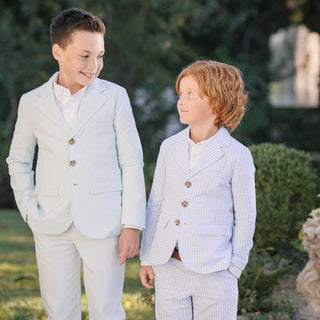 Organic Seersucker Suit Pant - Glamourous Grace