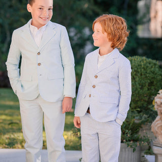 Organic Seersucker Suit Jacket - Baby - By Baano