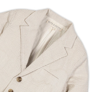 Organic Seersucker Suit Jacket - By Baano