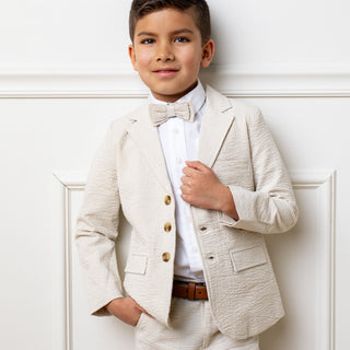 Organic Seersucker Suit Jacket - By Baano