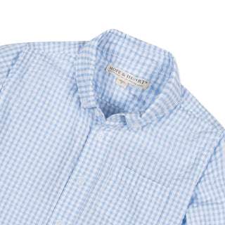 Organic Seersucker Shirt - Baby - Glamourous Grace