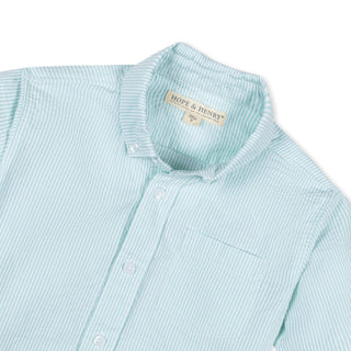 Organic Seersucker Shirt - Baby - Glamourous Grace