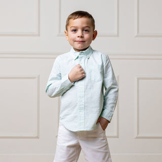 Organic Seersucker Shirt - Glamourous Grace