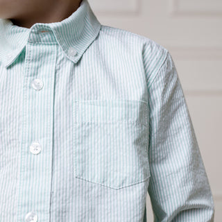 Organic Seersucker Shirt - Glamourous Grace
