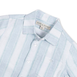 Linen Short Sleeve Button Down Shirt - Glamourous Grace