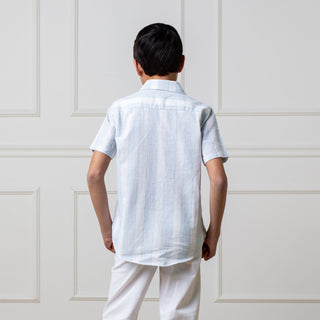 Linen Short Sleeve Button Down Shirt - Glamourous Grace