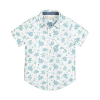 Linen Short Sleeve Button Down Shirt - Baby - Glamourous Grace