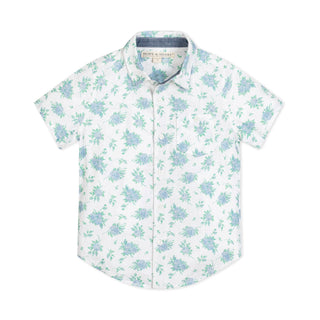 Linen Short Sleeve Button Down Shirt - Glamourous Grace