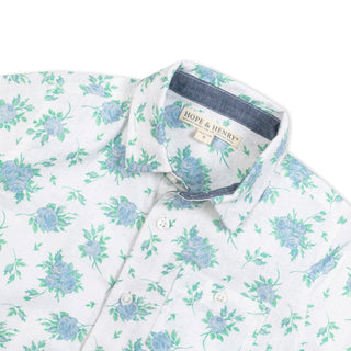 Linen Short Sleeve Button Down Shirt - Baby - Glamourous Grace