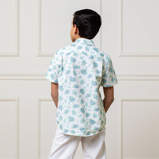 Linen Short Sleeve Button Down Shirt - Glamourous Grace